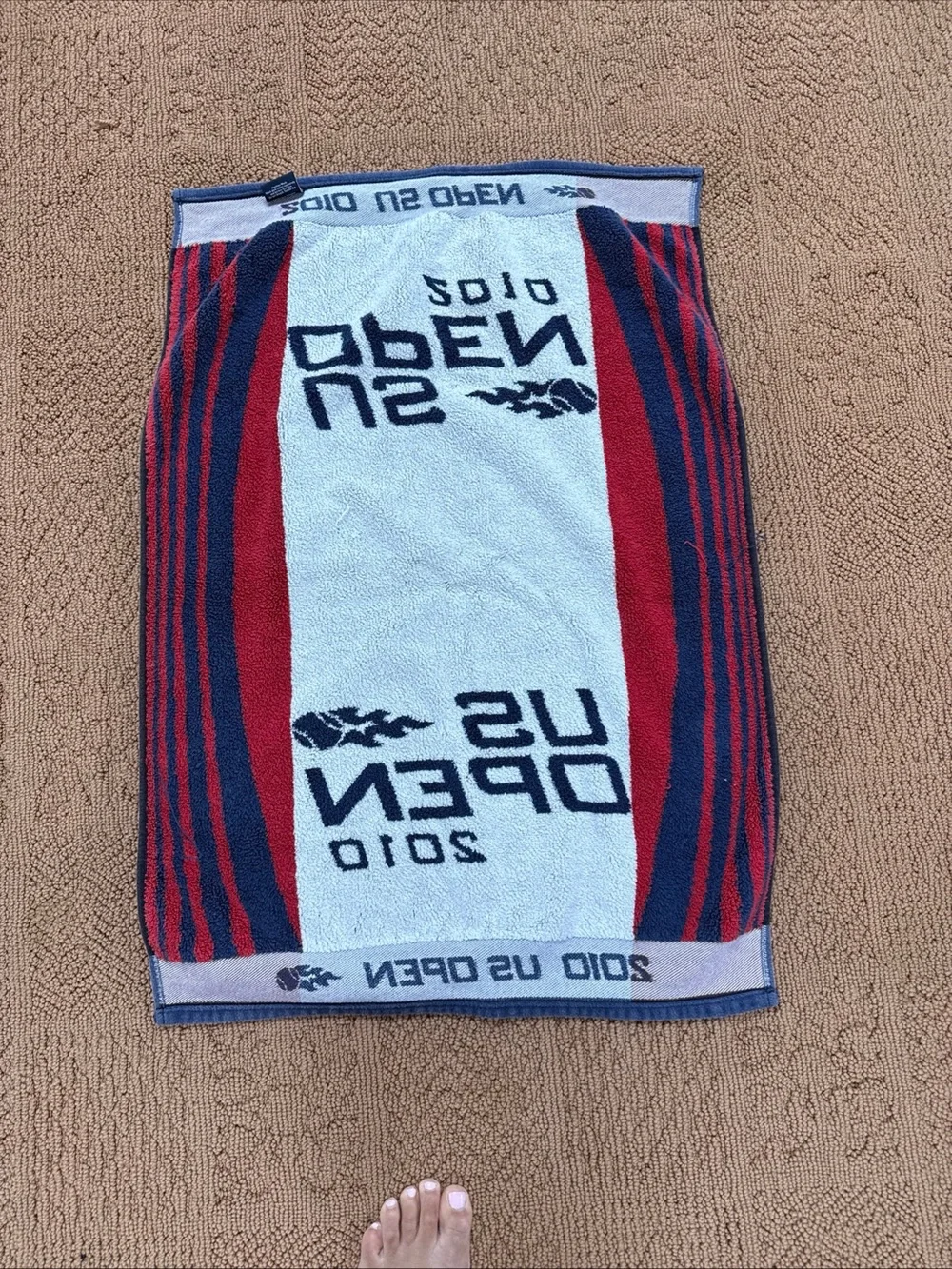 US OPEN TENNIS 2010 Official Towel Vintage